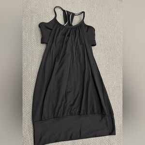 Lululemon black tank top with built in sports bra. Size 4